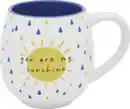 Bild 1 von IDEENWELT BAUCHIGE BECHER Sunshine/ Blumen 450ml