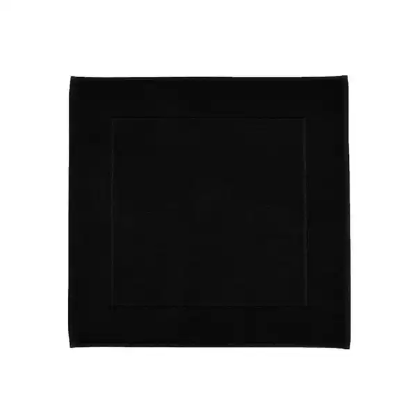Bild 1 von Aquanova Badematte London, Schwarz, Textil, rechteckig, 60x60 cm, für Fußbodenheizung geeignet, rutschfest, Badtextilien, Badematten