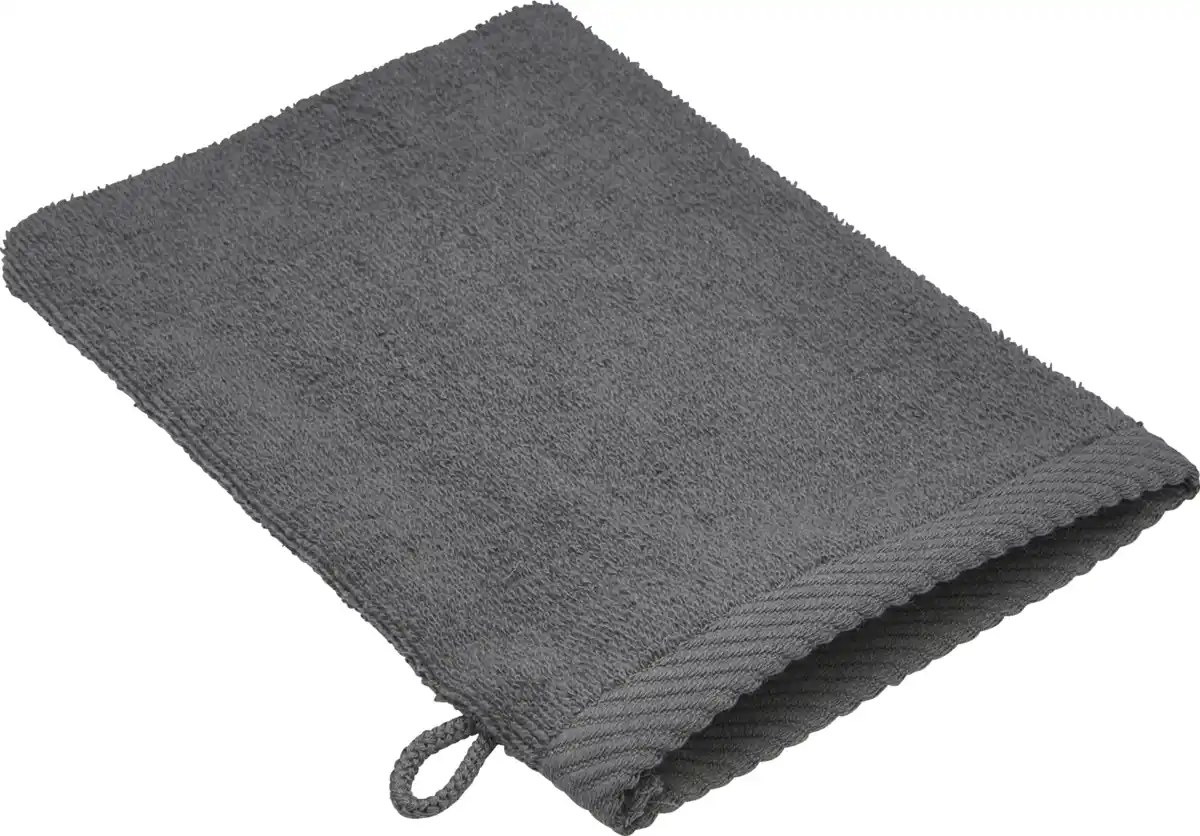 Bild 1 von IDEENWELT WASCHHANDSCHUH 16X21CM anthrazit GOTS