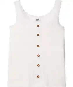 Tanktop mit Spitzendetails, weiß