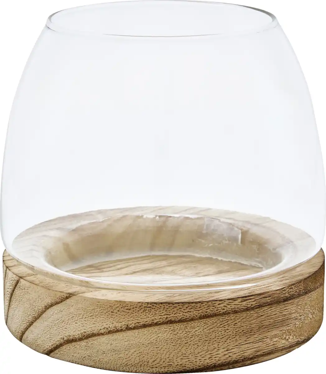 Bild 1 von RUBIN LICHT Glaswindlicht Holz klein