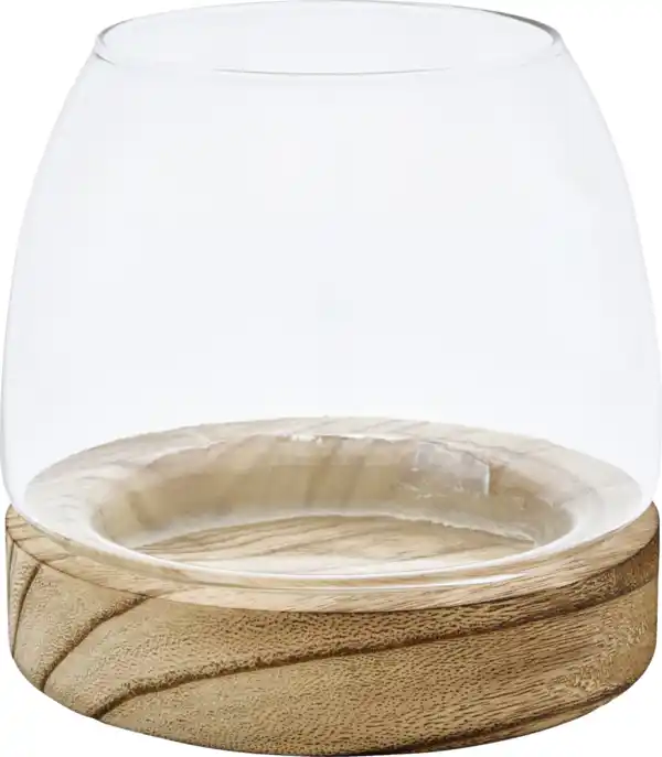 Bild 1 von RUBIN LICHT Glaswindlicht Holz klein