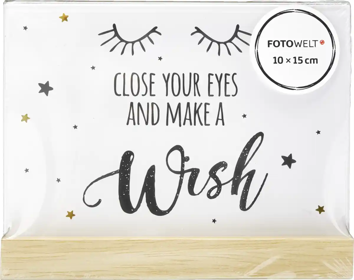 Bild 1 von IDEENWELT Stand Bilderrahmen natur 10x15cm