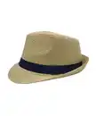 Bild 1 von Strohhut Fedora, schwarz
