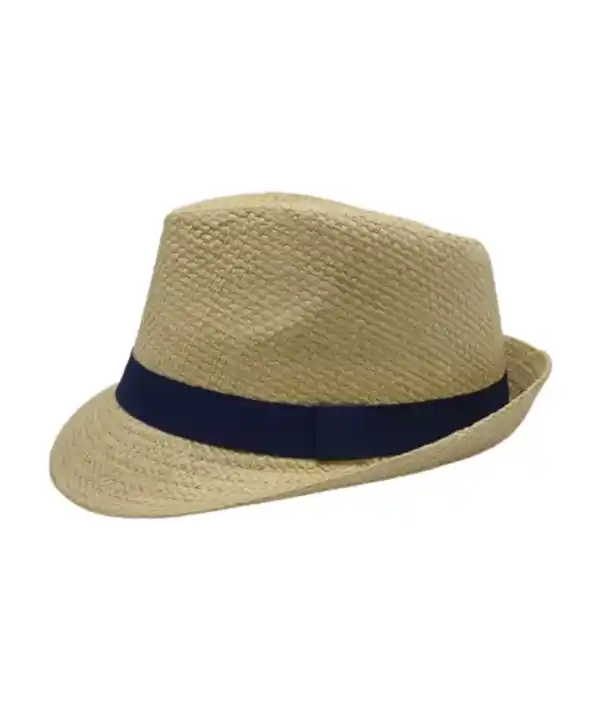 Bild 1 von Strohhut Fedora, schwarz