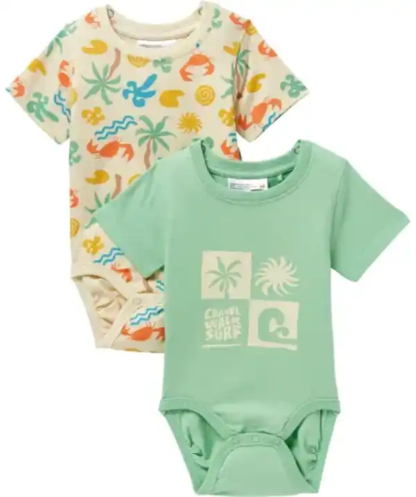 Bild 1 von Newborn Bodys mit Sommermotiven, hellgrün