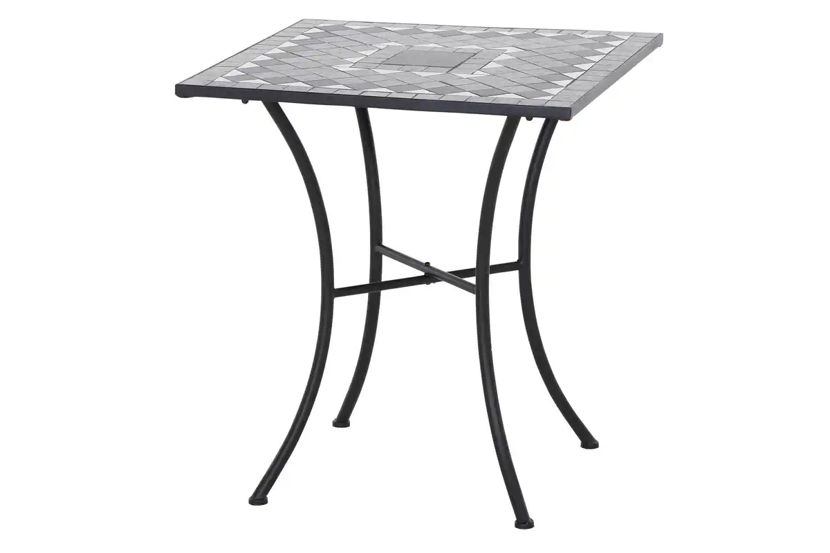 Bild 1 von Gartentisch Mosaik ca. 64x71 cm Schwarz, Schwarz
