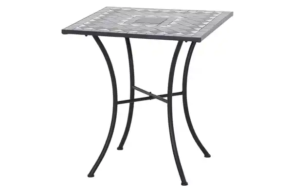 Bild 1 von Gartentisch Mosaik ca. 64x71 cm Schwarz, Schwarz