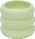 Bild 1 von RUBIN LICHT Keramikkerze 3-Ring mint/beige