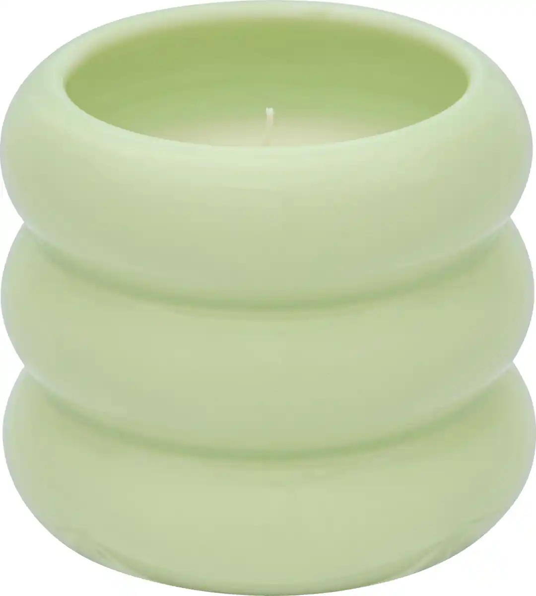 Bild 1 von RUBIN LICHT Keramikkerze 3-Ring mint/beige