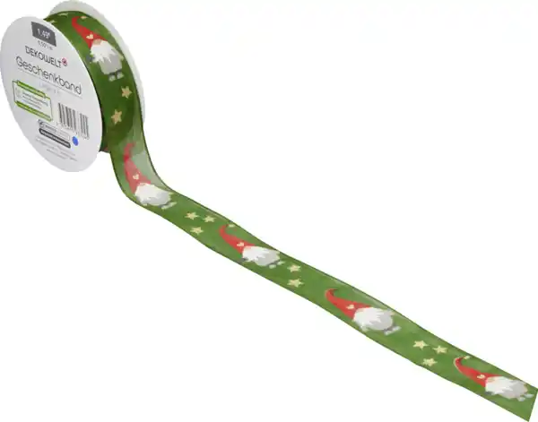 Bild 2 von IDEENWELT Geschenkband Wichtelzwerge, 3 m