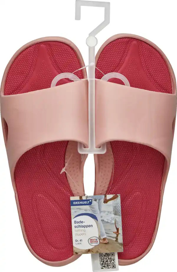 Bild 1 von IDEENWELT Badepantolette Gr. 41 rosa/pink