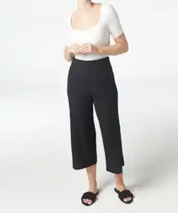Culotte in Caprilänge, schwarz