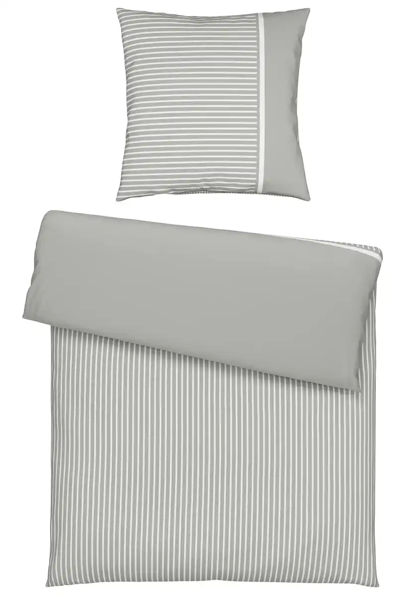 Bild 1 von Bettwäsche Johannes Grau ca. 135x200cm, Hellgrau
