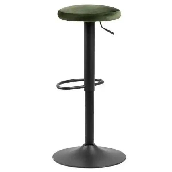 Bild 1 von Mid.you Barhocker, Schwarz, Dunkelgrün, Metall, Textil, 40x82x40 cm, Reach, Esszimmer, Barmöbel, Barhocker