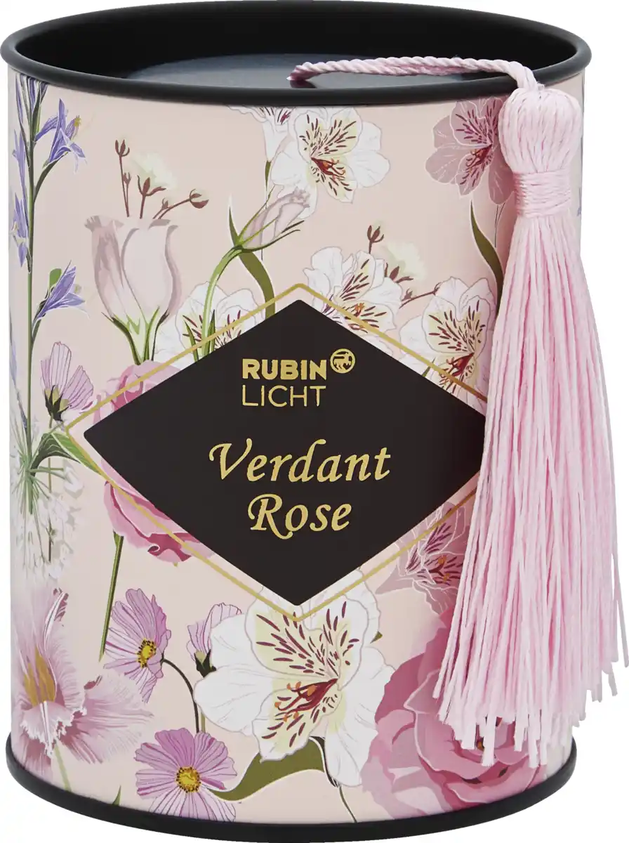 Bild 1 von RUBIN LICHT Duftglas mit Quaste Verdant Rose