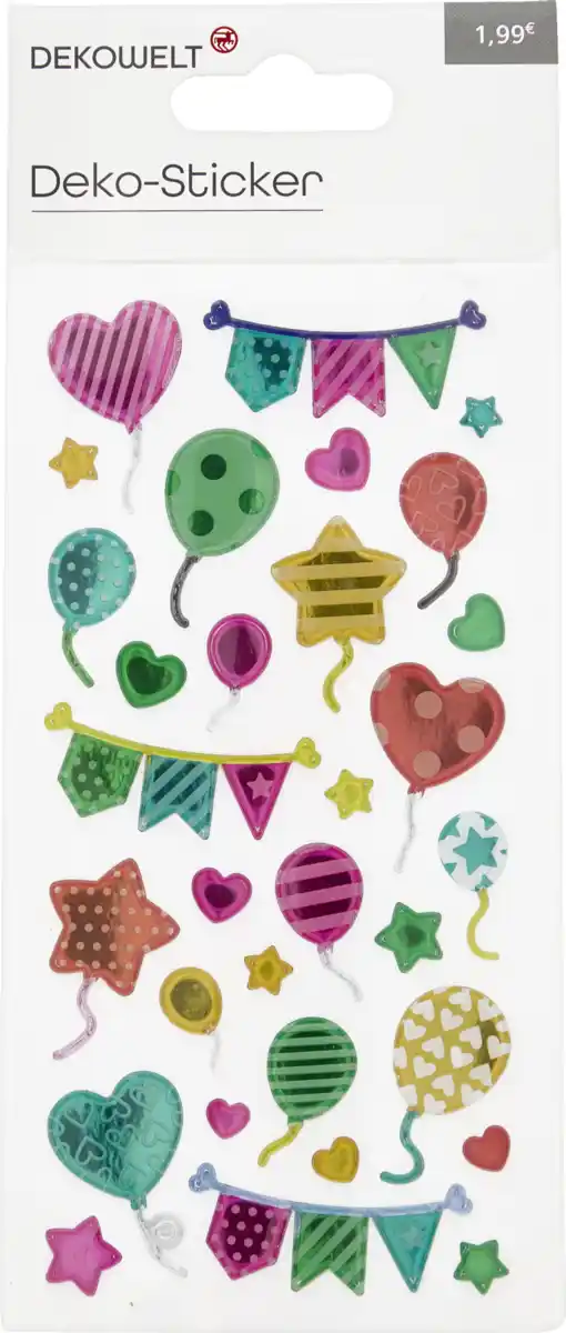 Bild 1 von DEKOWELT Sticker Neutral/Geburtstag