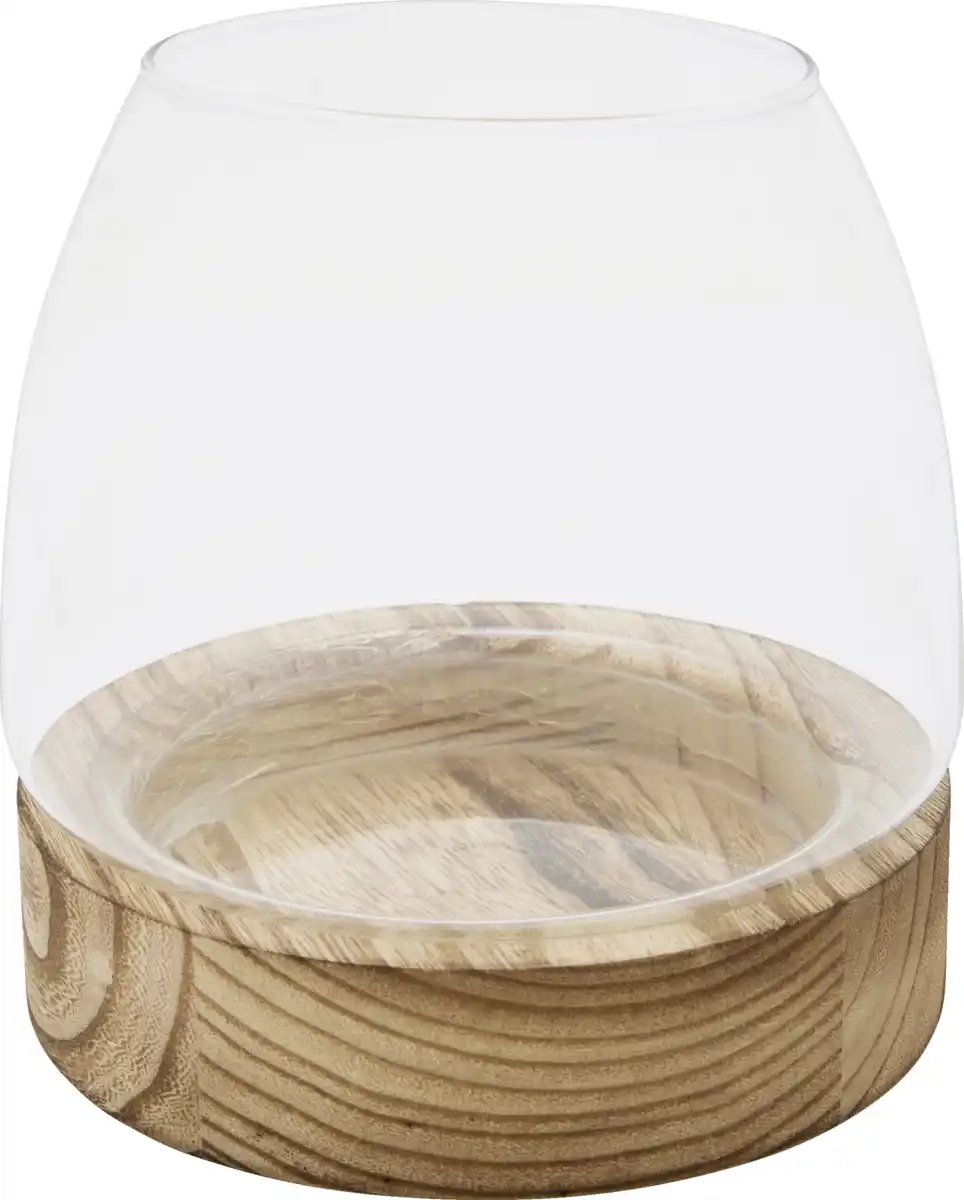 Bild 1 von RUBIN LICHT Glaswindlicht Holz groß