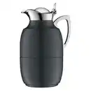 Bild 1 von Alfi Isolierkanne Juwel, Schwarz, Metall, 1 L, BPA-frei, schadstofffrei, hält kalt, warm, Glaskolben, Ausgießer, lebensmittelecht, Vakuum, Kaffee & Tee, Kannen, Thermoskannen
