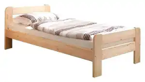 Bett 'Bert', aus Kiefer, kieferfarbe, Kieferfarben