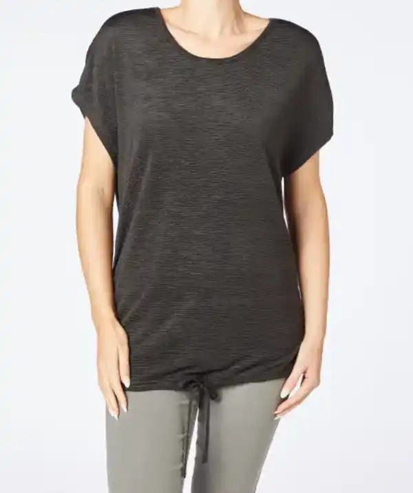 Bild 1 von T-Shirt mit Tunnelzug, schwarz