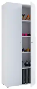 Mehrzweckschrank Vandol ca.70x178x40cm Weiß, Weiß
