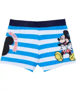 Mickey Mouse Badehose, weiß/blau