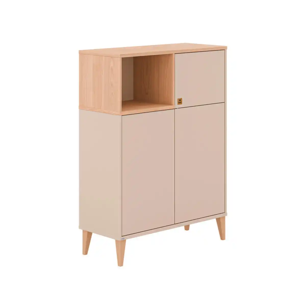 Bild 1 von Paidi Highboard Mila & Ben, Buche, Beige, Holzwerkstoff, massiv, 94.8x129.6x40.1 cm, Blauer Engel, Goldenes M, Wohnzimmer, Kommoden & Sideboards, Highboards