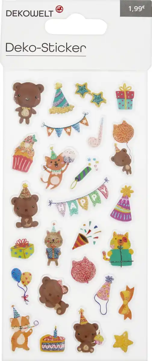 Bild 3 von DEKOWELT Sticker Neutral/Geburtstag