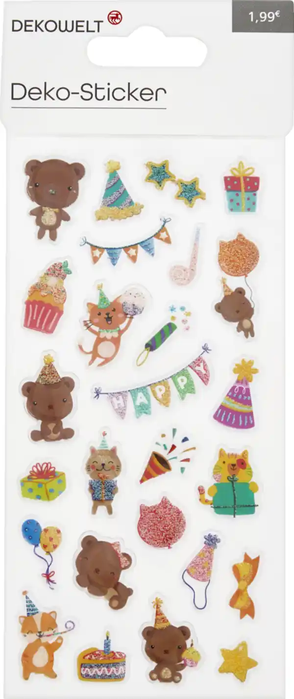 Bild 3 von DEKOWELT Sticker Neutral/Geburtstag