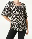 Bild 1 von Bluse aus Viskose, schwarz/beige