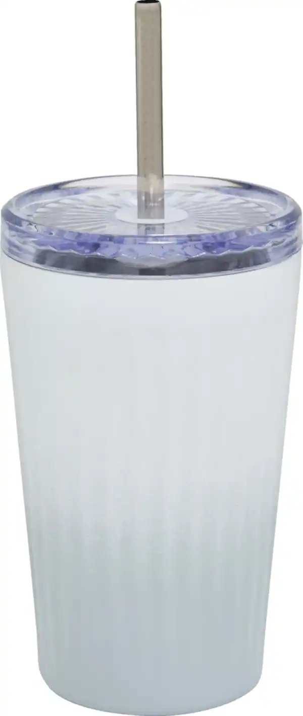 Bild 1 von IDEENWELT Thermobecher geriffelt Strohhalm 500 ml