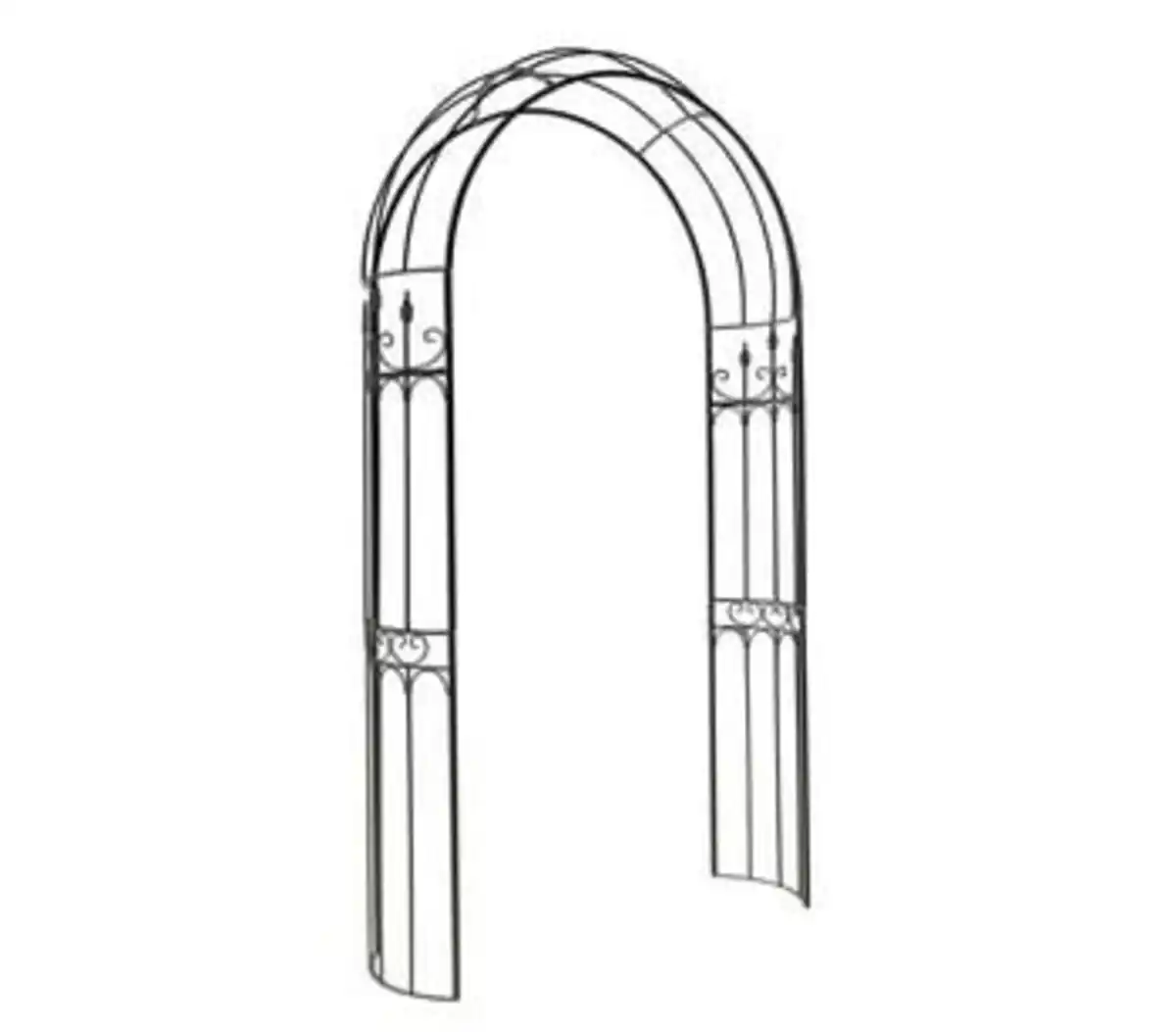 Bild 1 von Dehner Metall-Rosenbogen Northhampton, ca. B132/H233/T38 cm