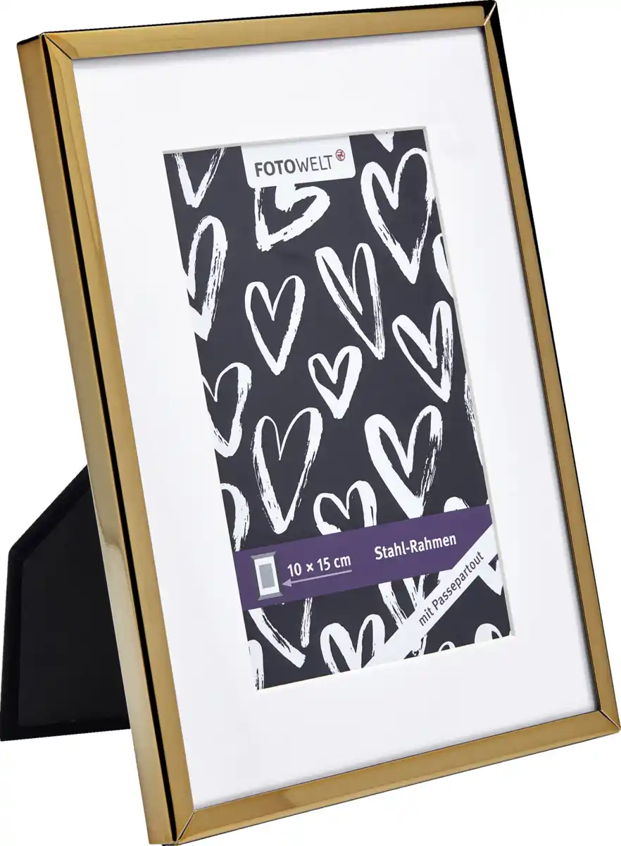 Bild 1 von IDEENWELT STAHL RAHMEN gold 10X15CM
