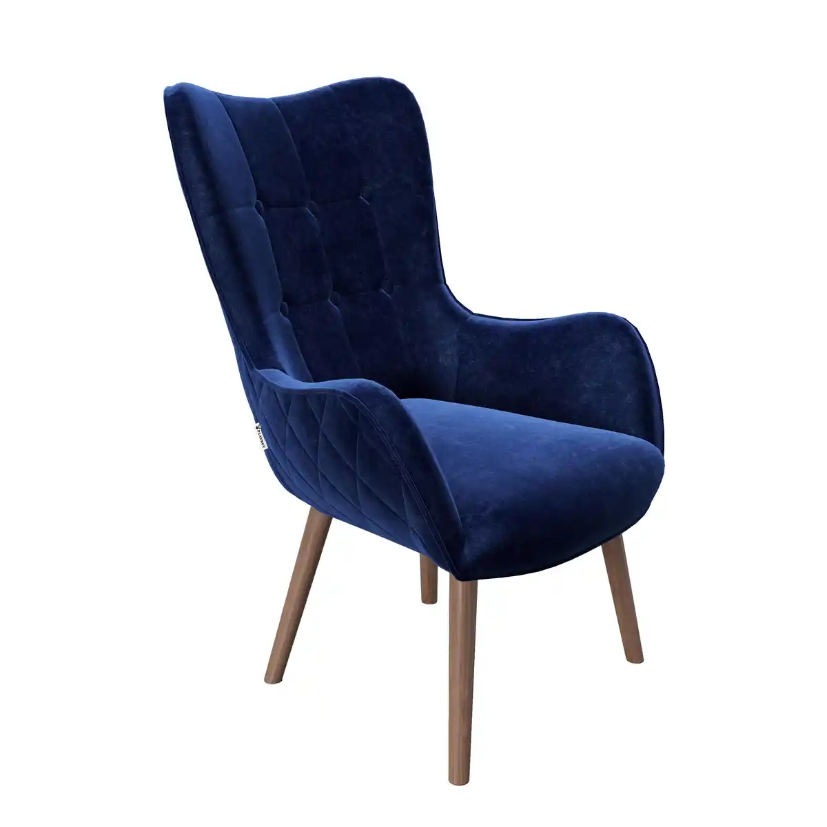 Bild 1 von PLAYBOY Ohrensessel Bridget Samt Blau, Blau