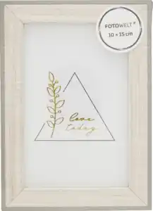 IDEENWELT FSC Holzrahmen grau 10x15cm