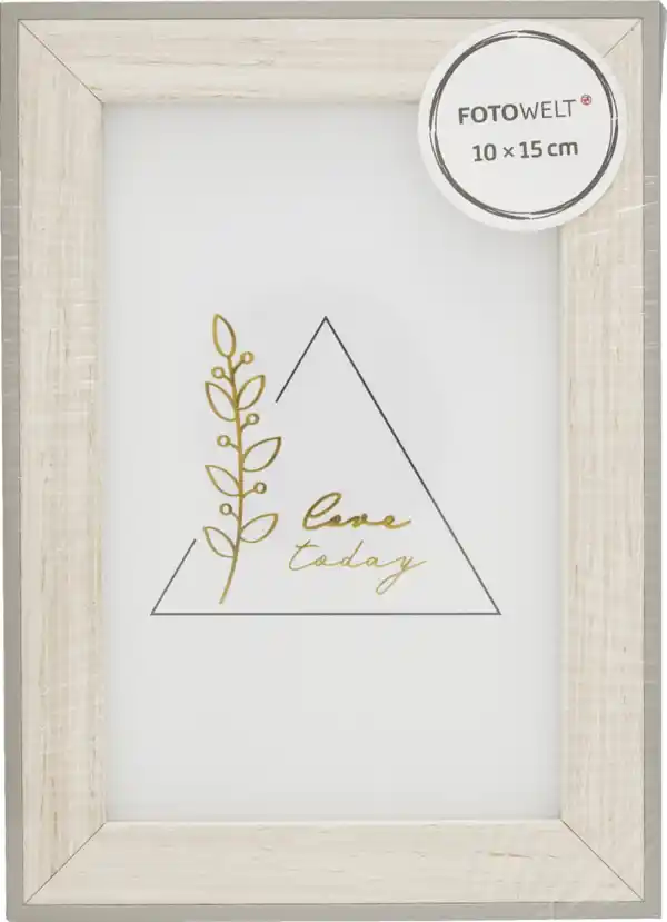 Bild 1 von IDEENWELT FSC Holzrahmen grau 10x15cm