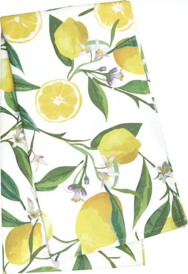 Bild 2 von DEKOWELT Tischläufer Zitronen/Schmetterlinge