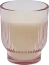 Bild 1 von RUBIN LICHT 1-Docht Rillenduftglas mit Fuß rosa