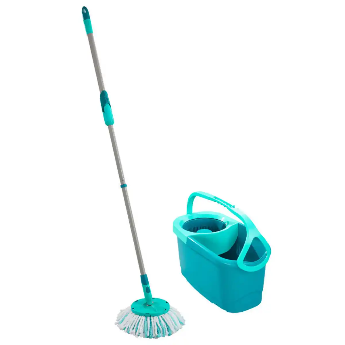 Bild 1 von Leifheit Bodenreinigungs-Set Clean Twist Disc Mop, 3-teilig, 109-140 cm, Haushaltsreinigung, Wischen & Reinigen