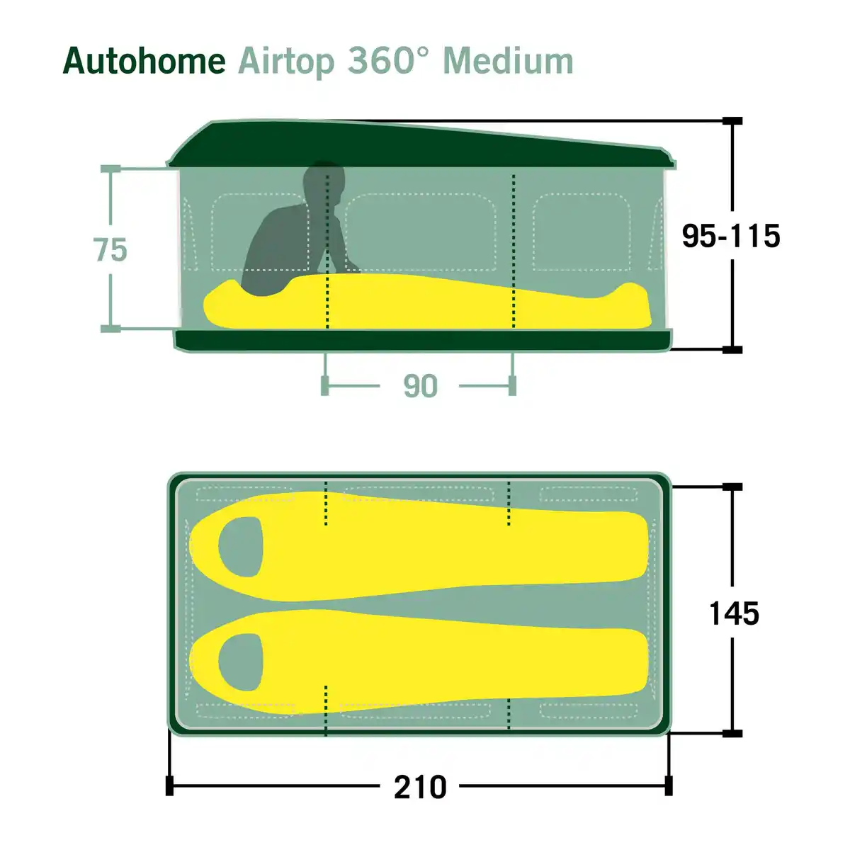 Bild 2 von AIR-SKY 360 MEDIUM - Dachzelt