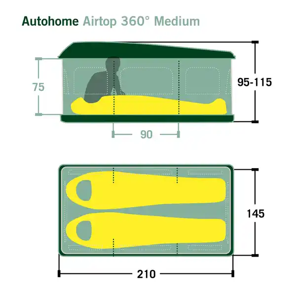 Bild 2 von AIR-SKY 360 MEDIUM - Dachzelt
