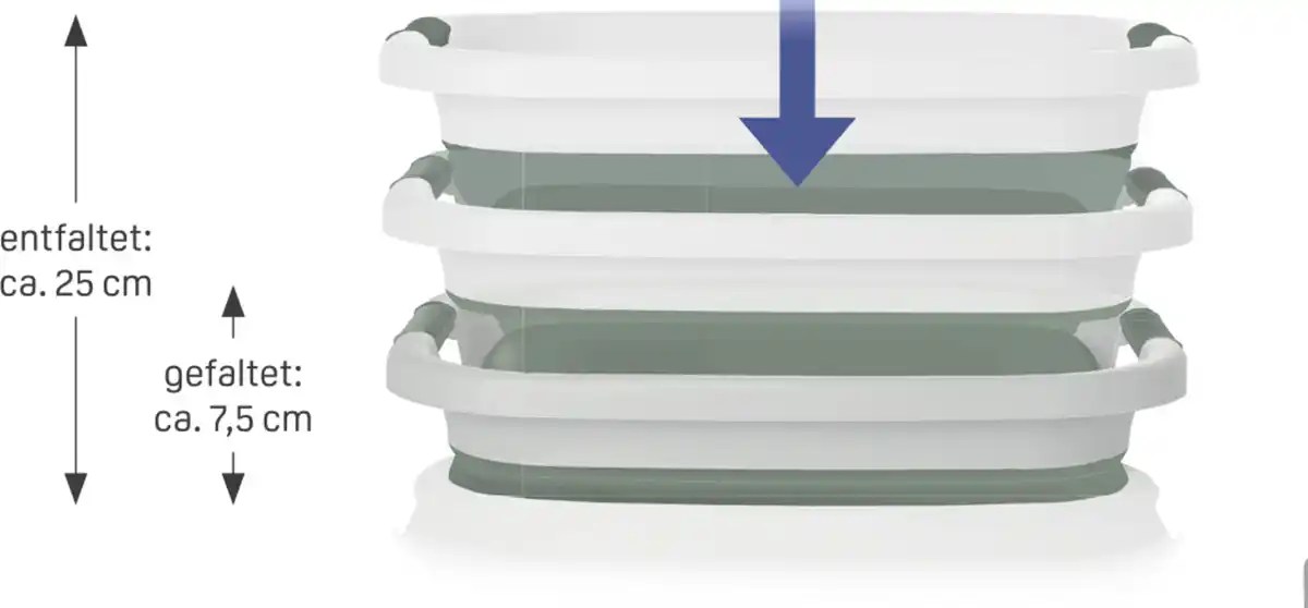 Bild 3 von IDEENWELT Faltbarer Wäschekorb, grün