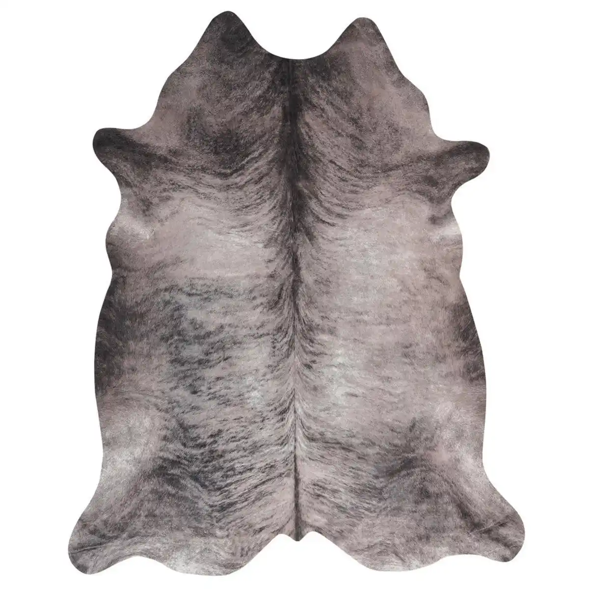 Bild 1 von Obsession Rinderfell My Toledo, Grau, Weiß, Beige, Textil, Tier, Tierform, 155x190 cm, für Fußbodenheizung geeignet, lichtunempfindlich, strapazierfähig, leicht zusammenrollbar, rutschfeste Unter