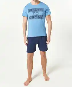 Kurzer Pyjama, blau