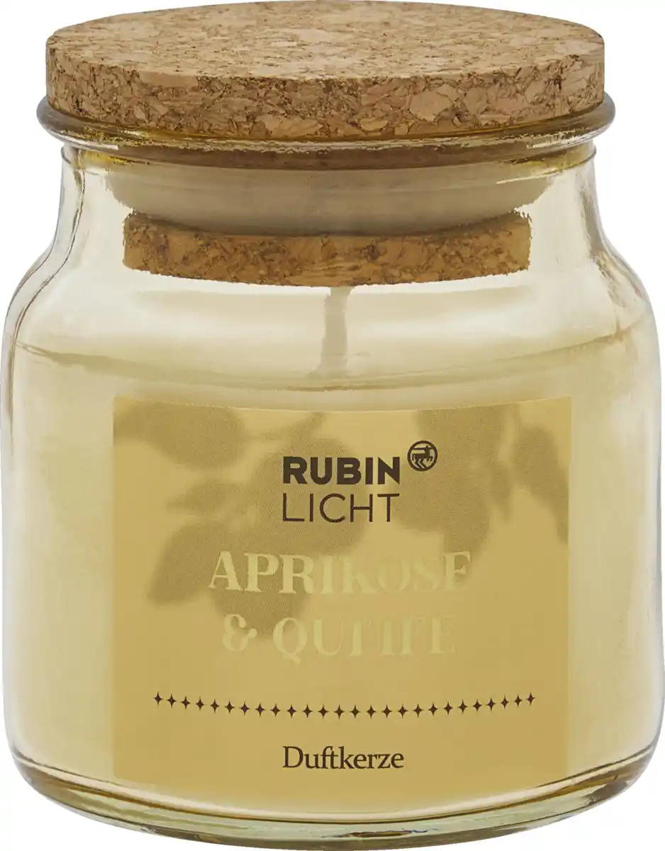 Bild 1 von RUBIN LICHT 1-Docht Duftglas Aprikose & Quitte