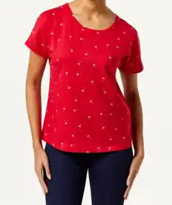T-Shirt Pusteblume, rot bedruckt