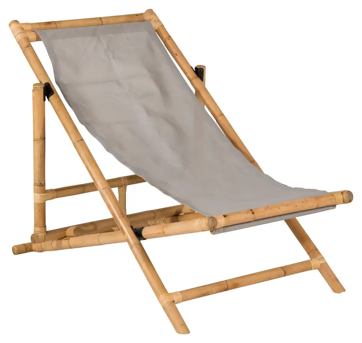 Bild 1 von Strandstuhl Cane Bambus Rattan ca. 73x79 cm, Grau