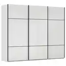 Bild 1 von Novel Schwebetürenschrank, Grau, Weiß, Holzwerkstoff, 9 Fächer, 301x223x68 cm, Typenauswahl,  umfangreiches Zubehör erhältlich, in verschiedenen Größen und Holzdekoren erhältlich, Schlafzimme