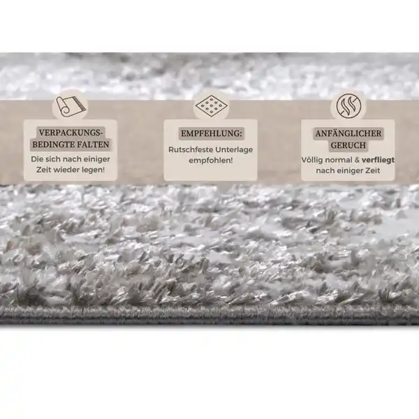 Bild 1 von Xxxl Vintage-Teppich Shine, Creme, Grau, Kunststoff, orientalisch, rechteckig, 200x280 cm, Oeko-Tex® Standard 100, für Fußbodenheizung geeignet, rutschfest, in verschiedenen Größen erhältlich,